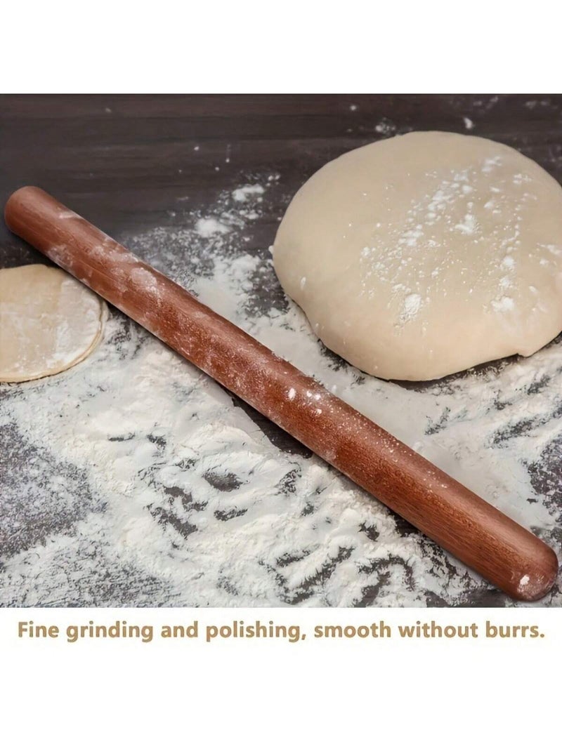 Wooden Rolling Pin 30cm – Durable Dough Roller for Baking & Pastry - Image 3